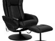 Black Recliner Best Deals !
Black Recliner
Â Best Deals !
Product Details :
Relax after a hectic day in this comfy black leather recliner with matching ottoman. The swivel chair features a metal frame for stability and a sliding lever that makes