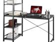Black Techni Mobili Computer Desk Best Deals !
Black Techni Mobili Computer Desk
Â Best Deals !
Product Details :
Add a workstation to any room with this glass-top computer desk and metal bookcase. It features a strong steel frame and ample surface space.