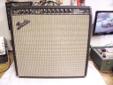 Blackface 1967 Fender Super Reverb Amp
For sale today is a classic 1967 Fender blackface Super Reverb Amp. This amp was just serviced at Tube Sonic and is in perfect working condition. The high voltage filter capacitors have been changed. The original