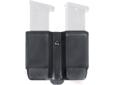 BlackHawk Double Mag Case Double StackSpecifications:- Now twice the capacity of the single mag pouch with the same great tension spring for different width magazines- Available in both single stack and staggered column magazine versions- Includes both