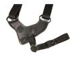 Blackhawk CQC SERPA Shoulder Harness Large Black. The Blackhawk CQC SERPA Shoulder Harness allows the user to mount the SERPA holster on the underarm platform in a horizontal position.Specifications:Manufacturer: Blackhawk Type: CQC SERPA Shoulder Harness