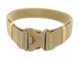 BlackHawk Enhanced Military Web Belt 43" - Coyote Tan. The Enhanced Military Web belt features side release buckles for quick-on, quick-off; no heavy metal hardware and hook & loop size adjustment.
Manufacturer: BlackHawk Enhanced Military Web Belt 43" -