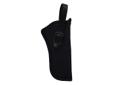 BlackHawk Holster- Type: Hip_ Color: Black- Right HandFeatures:- Ultra-thin, three-layer nylon laminate provides comfortable next-to-skin wear- Smooth nylon lining for easy draw- Adjustable retention strap with non-glare snapsSizing:- 12: 3 1/2?- 5?