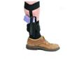 Ankle Holster, Right HandFeatures:- Comfortable, soft knit fabric- Closed-cell foam provides moisture barrier and padded comfort- Molded thumb break and non-stretch retention strapSizing:- 00: 2" Barrel Small Frame 5-shot Revolvers w/Hammer SpurSpecs:
