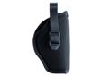 BlackHawk Holster- Type: Hip_ Color: Black- Right HandFeatures:- Ultra-thin, three-layer nylon laminate provides comfortable next-to-skin wear- Smooth nylon lining for easy draw- Adjustable retention strap with non-glare snapsSizing:- 03: 5?- 6 1/2?