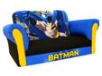 Blue & Black Batman Kid's Sleeper Sofa Best Deals !
Blue & Black Batman Kid's Sleeper Sofa
Â Best Deals !
Product Details :
This vivid Batman Deluxe Sofa will bring crime-fighting action and adventure into any kid's room. The deep foam cushion is sturdy
