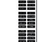DC Panel Extended 120 Label Set120 DC labels Reinforced, weatherproof material Used on Contura Waterproof Fuse Panels Used on ST Glass Fuse Blocks Used on all Raised Rocker and Toggle Circuit Breaker Panels
Manufacturer: Blue Sea Systems
Model: 8039
