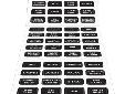 Small Format Labels60 common DC labelsReinforced, weatherproof material Used on all Contura Waterproof Circuit Breaker Panels Used on Contura Waterproof Fuse Panels Used on ST Blade Fuse Blocks
Manufacturer: Blue Sea Systems
Model: 8214
Condition: New