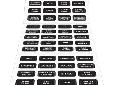 Small Format Labels60 common DC labelsReinforced, weatherproof material Used on all Contura Waterproof Circuit Breaker Panels Used on Contura Waterproof Fuse Panels Used on ST Blade Fuse Blocks
Manufacturer: Blue Sea Systems
Model: 8214
Condition: New