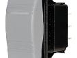 Water Resistant Contura Switch - GrayPN:8220Pole:DoubleThrow:DoubleAction ( ) = momentary:ON - OFF - ONEmbedded LEDs:2Features:Vibration, shock, thermoshock, moisture and salt spray resistantSpecially manufactured for mounting in Blue Sea Systems' water