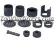 "
OTC 6529-1 OTC6529-1 BMW Car Ball Joint Adapter Set
Features and Benefits:
11 adapters included to remove and install ball joints on BMW Cars
Works on upper and lower ball joints on: 1992 â 1999 318 series,1998 â 1999 323 series, 1996 â 1999 328 series,