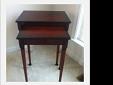 For sale Bombay Nested End Tables.
For more details and contact information, click the thumb nail image or link below.
Bombay Nested End Tables