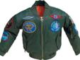 Bomber Jackets for Kids
Location: Sylmar, CA
Go to www.AviationGiftsByRuth.com to order these military style flight jackets. They are made of a double-walled construction polyurethane shell with insulated nylon lining, designed with a WW II map of Europe