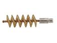 The Bore Tech Tornado bronze shotgun brush features corkscrew pattern loops that are close together to increase the amount of debris cleaned out of the barrel. There are no cut ends on the bronze wire.Specifications:- Core Material: Bronze- Bristle