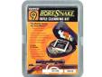 Boresnake Rifle Field Cleaning Kit 30 Caliber Rifles Clam Pack. The Boresnake gun cleaning kit comes in a convenient plastic "snake head" case. Includes boresnake, Hoppes No.9 solvent, Hoppes lubricating oil and Hoppes weatherguard cloths. Hoppe's