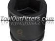 "
Sunex 550 SUN550 1"" Drive x 1-9/16"", Standard Impact Socket
CR-MO alloy steel for long life
Fully guaranteed
"Price: $23
Source: http://www.tooloutfitters.com/1-drive-x-1-9-16-standard-impact-socket.html