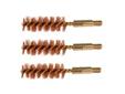 Bore Tech's brass bore brushes have twice the amount of phosphorous bronze(brass) bristles compared to the competition, resulting in double the "scrubbing action" and faster cleaning. Each brush core is cold welded to the brass coupler and the brush