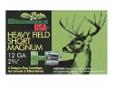 Heavy Field Short Magnum 12 / 2 3/4? Features:- Original BRENNEKE ?Emerald? Slug with newly developed, unique, patented B.E.T.Â® wad - Good accuracy: less then 2? (5 rounds) at 50 yards - Flat trajectory - Superb knockdown power - Excellent penetration