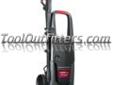 "
Briggs & Stratton 20518 BRG020518 Briggs and Stratton Speed Clean Electric Pressure Washer, 1300 PSI
Features and Benefits:
1300 PSI 1.1 GPM
Long life universal motor
Foam Lance for applying chemical detergents
19 ft. high pressure hose
35 ft GFCI