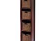 Brown Winsome Bookcase Best Deals !
Brown Winsome Bookcase
Â Best Deals !
Product Details :
Add extra organizational space to any room with this 4-tier storage shelf. The frame is made from sturdy hardwood with a walnut finish that can match most interior