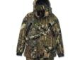 Hydro-Fleece Parka, HMX, Mossy Oak Infinity, Large- HMX? waterproof, breathable, bi-component 2-layer shell fabric- Fully-taped seams- Odorsmart? anti-microbial lining helps control the bacteria that causes human odors- PrimaLoftÂ® Sport insulation- Two