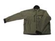 Hell's Canyon Jacket, Olive Green, Medium- Rugged 3-layer fabric is silent, windproof, breathable and highly water resistant - Jacket has full length front zipper, zippered handwarmer pockets - Zippered ventilator chest pockets - Bottom draw cord