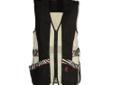 Browning SAHARA Shooting Vest For Her - Black/Zebra Features: - Fun and stylish safari print with accent colors - 100% cotton twill full-length shooting patches on right and left shoulder - Sew-in REACTAR G2 pad pockets (pad sold separately) - 100%