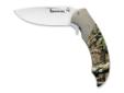 503 tactical Hunter MOINF- Folding liner lock with flipper and stainless steel thumbstud- Blades - Japanese VG-10 stainless steel - Handles - 6061 aircraft-grade aluminum with Mossy OakÂ® Break-UpÂ® Infinity? camo- Pocket clip- Blade Length 3 1/4"
