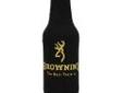 AES Outdoors BR-BTL-Black Browning Bottle Coozie Black/Yellow
This is a Browning logo zip-up koozie that fits any 12 oz. beverage bottle. Made from 3 mm neoprene (wetsuit material) with a sewn base. Steel zipper has Browning logo.
Features:
- Browning