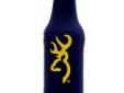 AES Outdoors BR-BTL-NY Browning Bottle Coozie Navy/Yellow
This is a Browning logo zip-up koozie that fits any 12 oz. beverage bottle. Made from 3 mm neoprene (wetsuit material) with a sewn base. Steel zipper has Browning logo.
Features:
- Browning