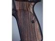 "
Hogue 09611 Browning Hi Power Grips Checkered Kingwood
Hogue Fancy Hardwood grips are some of the finest grips available. They are precision inletted on modern computerized machinery, then hand finished on actual factory frames to assure proper fit.