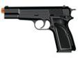 Umarex USA 2279071 Browning HiPower Mark III Spring
Browning Hi Power Mark III Airsoft
Specifications:
- Spring-powered original Browning replica single action
- Fourteen round drop free magazine
- Ambidextrous safety
- Fixed sights
- Metal parts
- 3.5