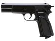 The Mark III replica has a drop-free magazine that houses BBs and CO2. With metal parts and the combination of metal & synthetic construction this gun is fun for any age shooter. With a velocity of 410 FPS and an 18-shot capacity this gun is great for