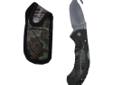 Full-size, heavy-duty, ergonomic design. Popular hunting knife in a folding version featuring Sandvik steel and a mid-lockback design.Made in the USASpecifications:- Blade Material: Sandvik? 12C27Mod steel- Carry System: Camo, Heavy Duty Nylon sheath-