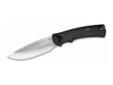 Larger sized, comfortable and durable. This hunting knife was designed with full tang construction and AlcrynÂ® MPR rubber handles for superior performance in demanding end-use environments. The additional large integrated finger grooves and grip areas