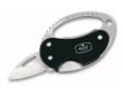 Small, convenient and multi-purpose. This compact knife has numerous features including a small blade, a bottle and soda can opener and can be easily attached to a key ring.Made in the USASpecification- Blade Length: 1 1/8"(2.9 cm)- Blade Material: 420HC-