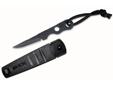 Extremely lightweight, compact and easily accessible. This ultra-slim, compact, fixed-blade knife features top quality S30V stainless steel in low-profile Black Oxide. It is designed for wearing primarily around the neck for easy access.Made in the