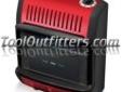 "
Mr. Heater, Inc. F255120 MRHF255120 Buddy Wall Mount Heater, 10,000 BTU
Features and Benefits:
Includes 10' hose for propane connection
Red and black colors to compliment other Buddy products
Blue flame burner for even, convection heat
Heats up to 200
