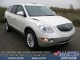 Tim Martin Plymouth Buick GMC
2303 N. Oak Road, Plymouth, Indiana 46563 -- 800-465-5714
2012 Buick Enclave Leather New
800-465-5714
Price: $43,320
Description:
Â 
Amazing! We just got another 2012 Buick Enclave! This Enclave has just about all of the