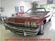 Continental Motor Group
1974 Buick Lesabre
( Contact to get more details )
Low mileage
Call For Price
Click here for finance approval 
772-223-6664
Â Â  Click here for finance approval Â Â 
Vin::Â XXXX4P67J4Y171271
Mileage::Â 73511
Interior::Â MAROON
