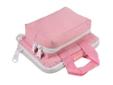 Bulldog Cases X-Small Mini Soft Range Bag 9" x 6" x 1" Pink. The Bulldog X-Small mini range bags are constructed of heavy duty durable nylon with a water resistant outer shell. Additional features include inside pockets for clip and ammunition storage and