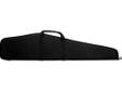 Bulldog Economy Single Rifle Case 48" - Black. The Bulldog Economy Rifle case features include 1 1/2" total soft padding, full length zipper with pull, durable nylon water resistant outer shell and brushed tricot soft scratch resistant inner lining. The