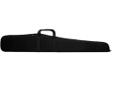 Bulldog Economy Single Shotgun Case 52" - Black. The Bulldog Economy Shotgun case features include 1 1/2" total soft padding, full length zipper with pull, durable nylon water resistant outer shell and brushed tricot soft scratch resistant inner lining.