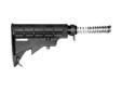 Bushmaster AR15 6 Position Collapsible Butt Stock Fiberite Black. The Bushmaster standard issue M4 Carbine collapsible butt stock is a heavy duty design that incorporates a six position latch assembly, and is made of the toughest materials available. Its