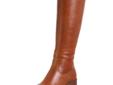 Fashion and comfort combine in this dress casual tall riding-style boot from Rockport. The women's Ainly is crafted in rich full-grain leather, with a plain rounded toe and subtle Western-inspired stitching. A latex foam cushioned footbed provides just