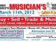 Buy - Sell - Trade - February 12th - Lake County Musician's Swap Meet - Mount Dora
FREE Concert - BlueStone Blues Band (with Paid Admission) - 2pm until 3pm
Lake County Musician's Swap Meet at the Renninger's Twin Markets in Mount Dora
Now united with the