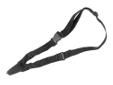 CAA One Point Quick Release Nylon Sling Black. Ideal for tight quarters combat, allowing easy movement when operating inside tight spaces. Maintains its structure for easy donning. Sling easily snaps onto many mounting locations. Fully adjustable sling
