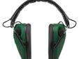 The Caldwell E-Max electronic stereo ear muffs limit sounds above 85 dB by automatically shutting down the speakers when there is a loud noise situation. Enabled with one stereo microphone in each ear cup, the user is able to localize sound from all