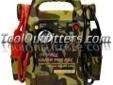 "
Cal-Van Tools 555 CAL555 Camo Pro Pac Booster Pack with Inverter
Features and Benefits:
1700 Peak Amps
550 Amp fully insulated copper clamps
48" 4 gauge cables
Adjustable multi position light
22AHr 300 CCA
With a premium long life battery and up to 1700
