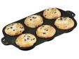 Camp Chef CIGT6 Bake Ware - Baking Dish CIGT6
Who doesn't love eating just the top off their muffin? With this cast iron muffin topper pan, you won't have to waste the bottom of a muffin every again! Even distribution of heat throughout the cast iron
